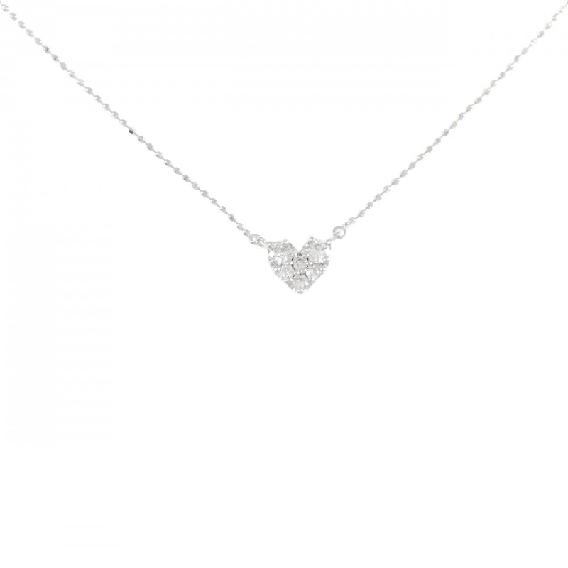 K18WG Dây chuyền kim cương hình trái tim 0.20CT - Hàng hiệu Chính hãng 859922