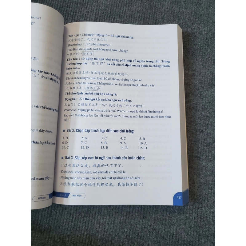 BÀI TẬP CỦNG CỐ NGỮ PHÁP HSK CẤU TRÚC GIAO TIẾP VÀ LUYỆN VIẾT HSK 4-5 326741