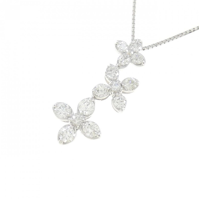 K18WG Hoa Hồng Kim Cương Dây Chuyền 1.00CT - Hàng hiệu Chính hãng 861510