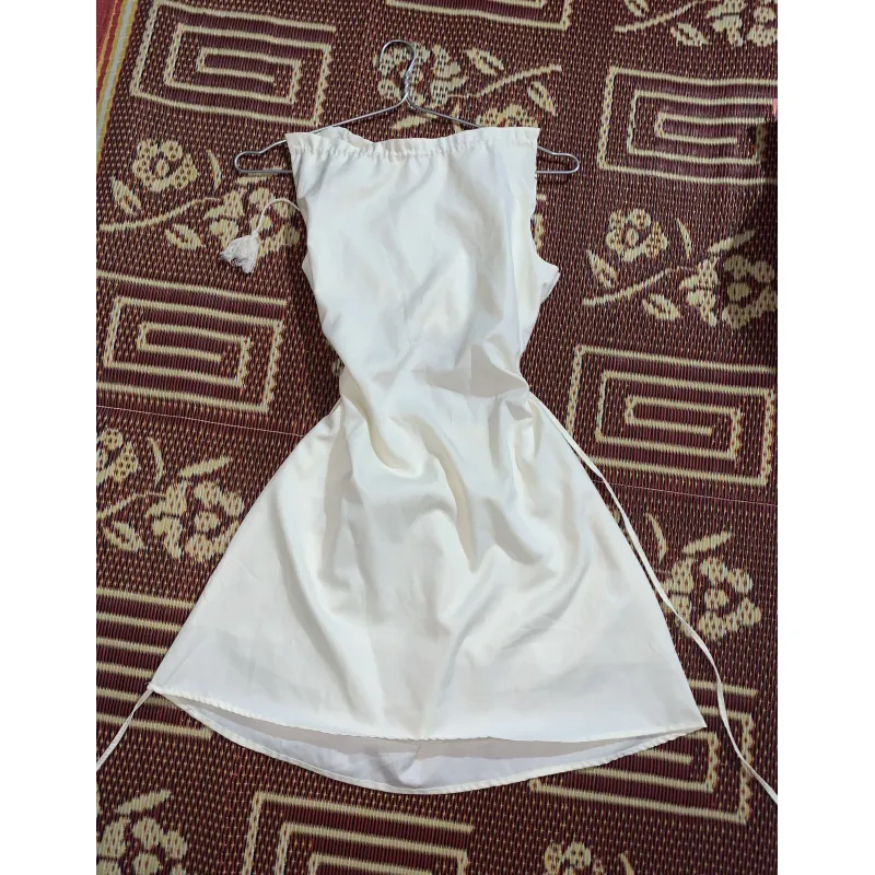 Đầm cổ yếm khoét lưng dáng ngắn 1025288