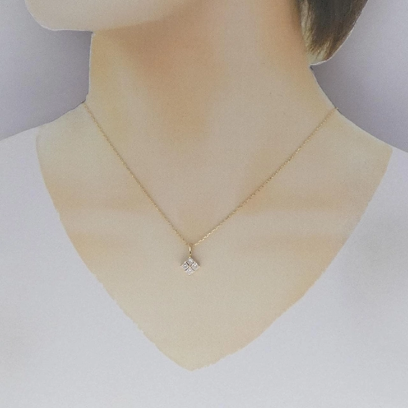 K18YG Dây chuyền kim cương 0.56CT - Hàng hiệu Chính hãng 857998