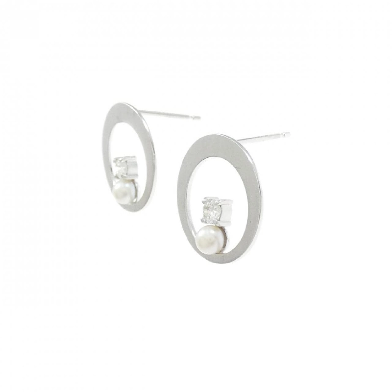 K18WG Bông tai ngọc trai Akoya 3.2mm - Hàng hiệu Chính hãng 867840