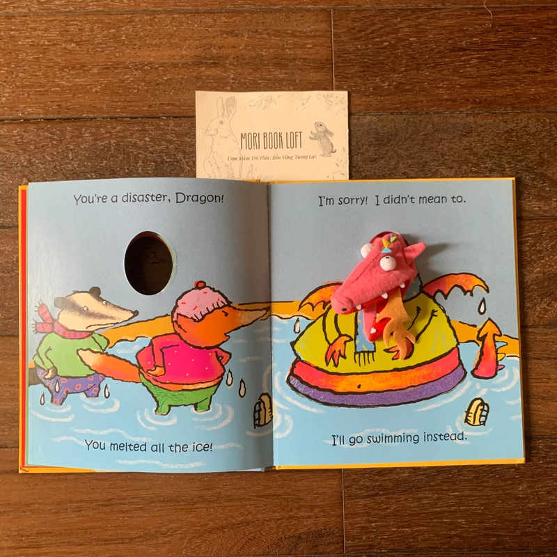 Sách rối tay Don't You Dare, Dragon! [With Dragon Finger Puppet], Used, Bìa cứng, 0-3t 498818