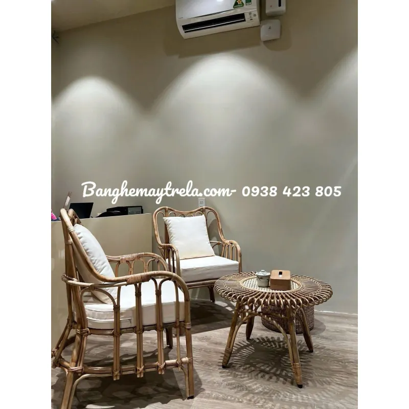 Bộ bàn ghế mây tre đan phòng khách 733378