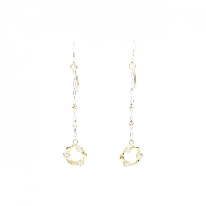 K18YG Bông tai kim cương 0.06CT - Hàng hiệu Chính hãng 877444