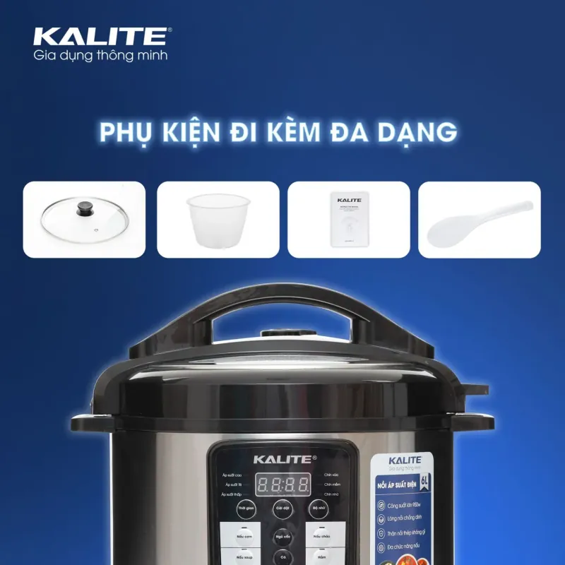🔥 KALITE KPC5841 – Nấu nhanh, giữ trọn dưỡng chất, nồi áp suất đa năng tiện lợi! 707722