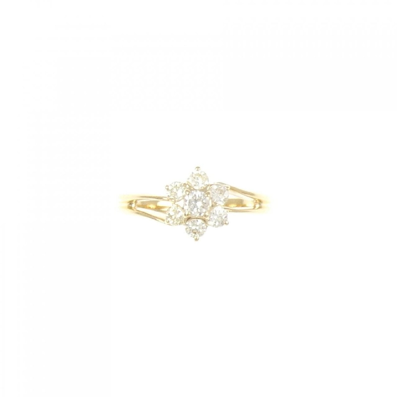 Nhẫn kim cương hoa K18YG 0.32CT 667498