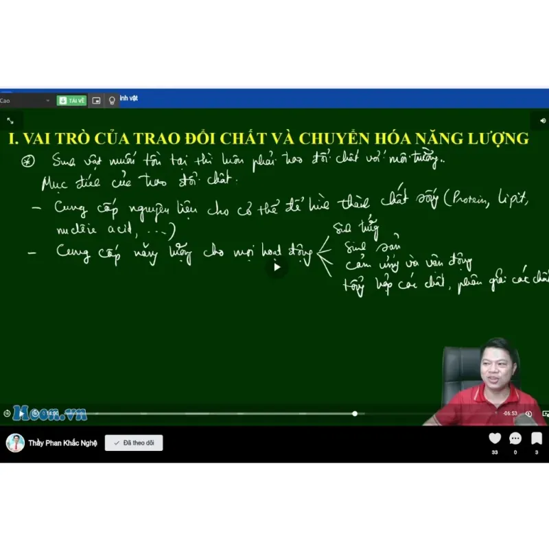 Sách 2026-Tự học Sinh học lớp 11 Tập 1+2 795750