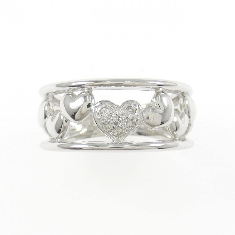 Nhẫn kim cương hình trái tim K18WG 0.04CT - Hàng hiệu Chính hãng 853817