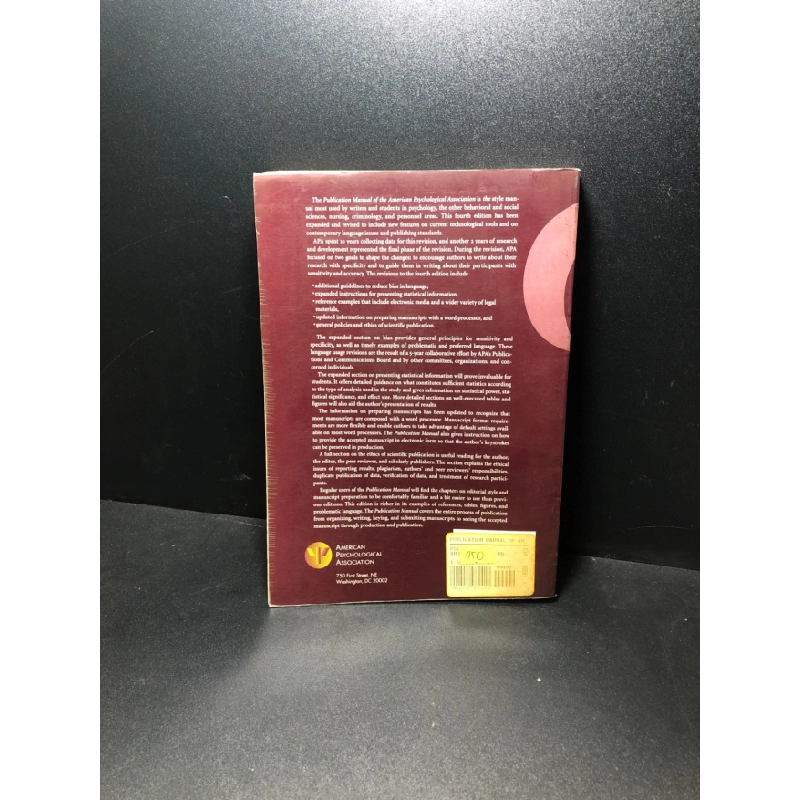 [Phiên Chợ Sách Cũ] Publication Manual of the American Psychological Asociantion mới 75% ghivà 2303 417063