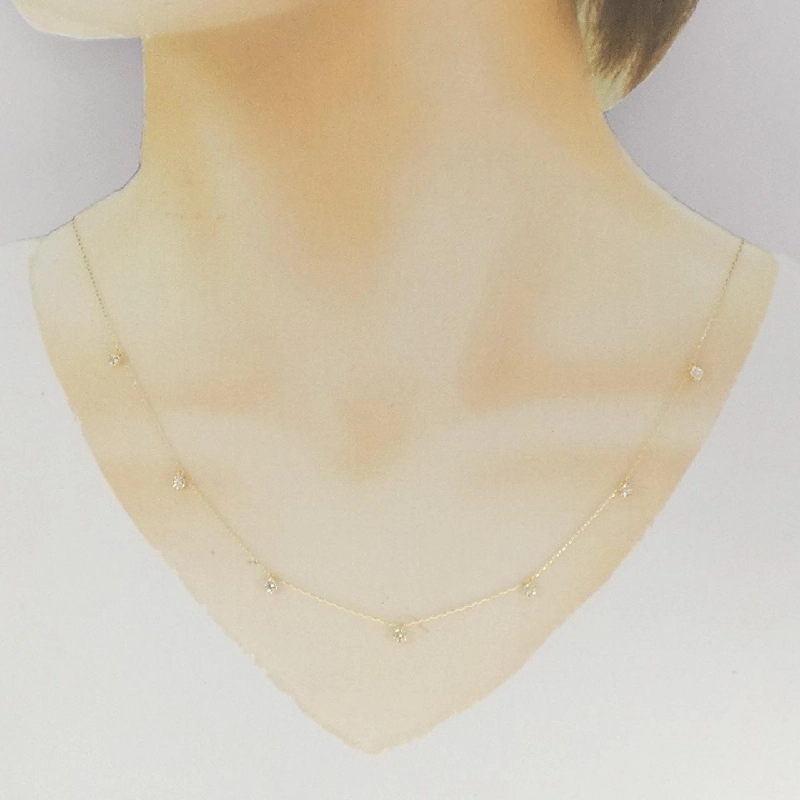 K18YG Dây chuyền kim cương 0.50CT - Hàng hiệu Chính hãng 860791