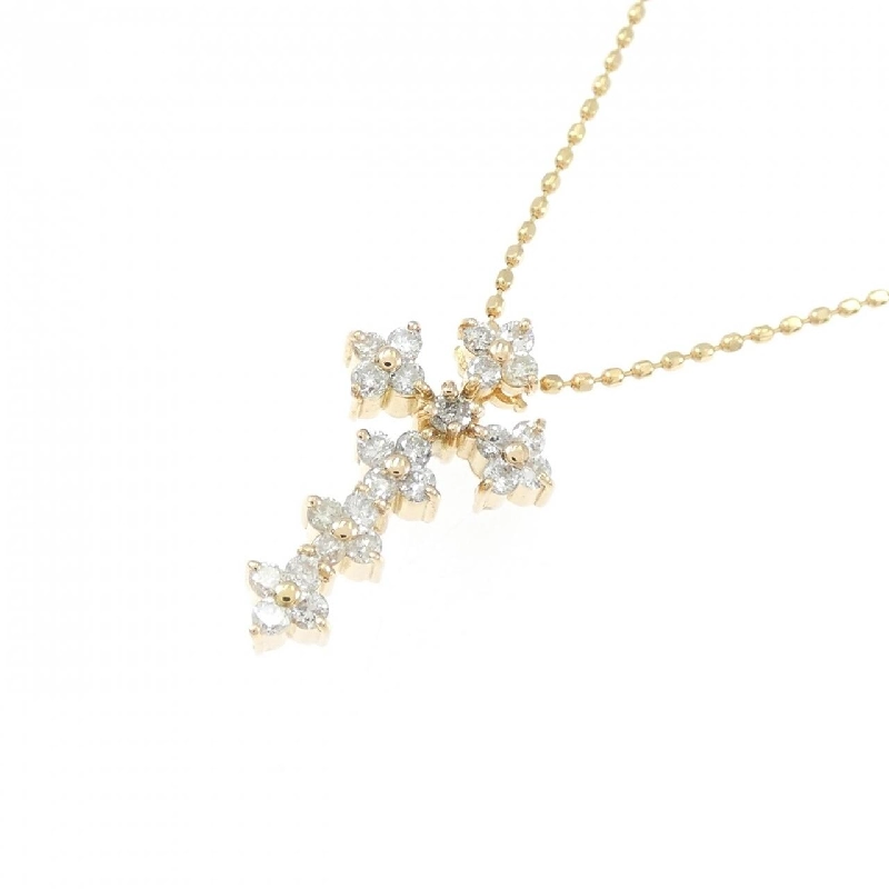 K18PG Đan Chéo × Hoa Nhẫn Kim Cương 0.26CT - Hàng hiệu Chính hãng 860064