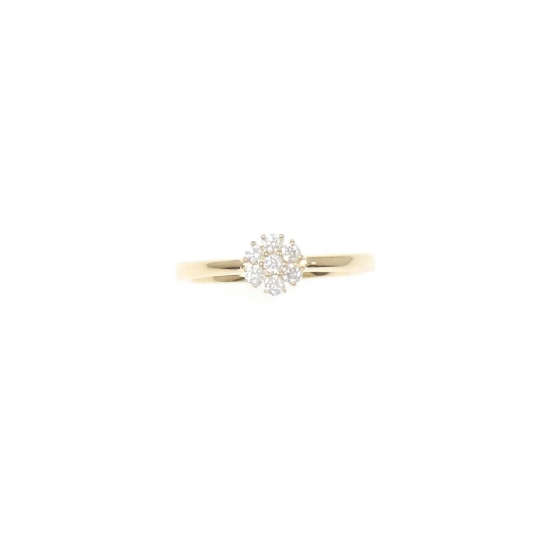 【Remake】Nhẫn kim cương K18YG hình hoa 0.15CT 673130