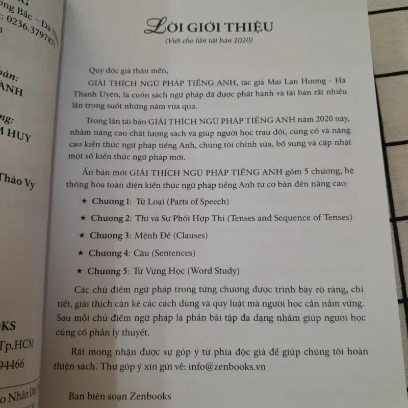 GIẢI THÍCH NGỮ PHÁP TIẾNG ANH. Tg. MAI LAN HƯƠNG 732655