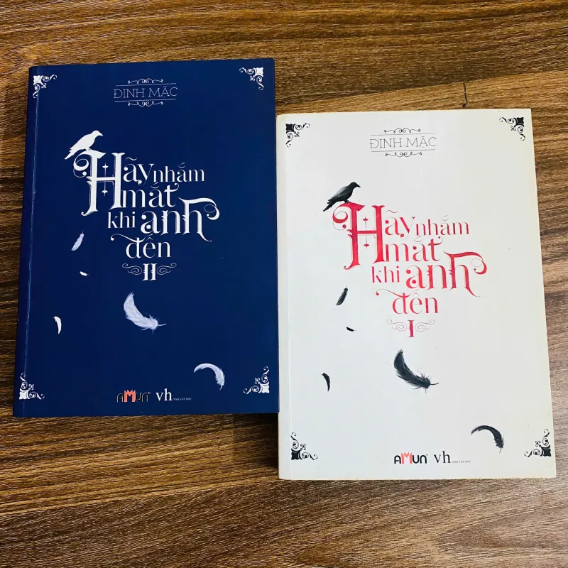 Combo 2 quyển - Hãy nhắm mắt khi anh đến - Đinh Mặc#HATRA 971114
