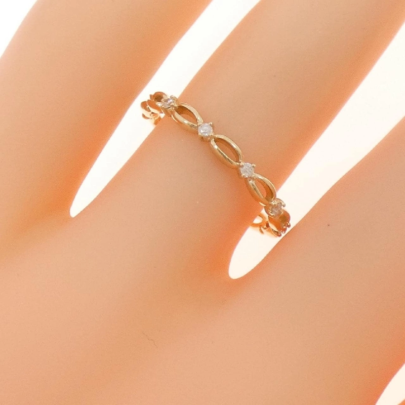 Nhẫn kim cương K10YG - Hàng hiệu Authentic 850948