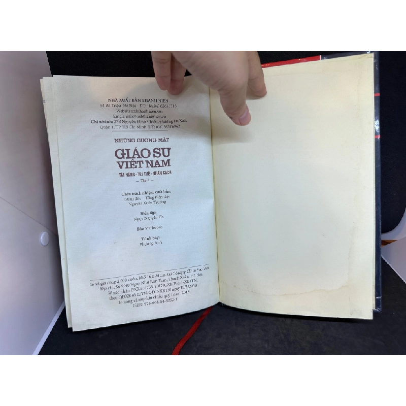 Những Gương Mặt Giáo Sư Việt Nam, Tài Năng - Trí Tuệ - Nhân Cách, Tập 5 (Bìa Cứng), Mới 70%, (Có Vết Nước, Có chữ ký tác giả), 2018 SBM1004 128346