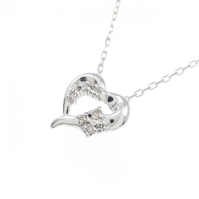 K10WG Dây chuyền kim cương hình trái tim 0.04CT - Hàng hiệu Chính hãng 859402