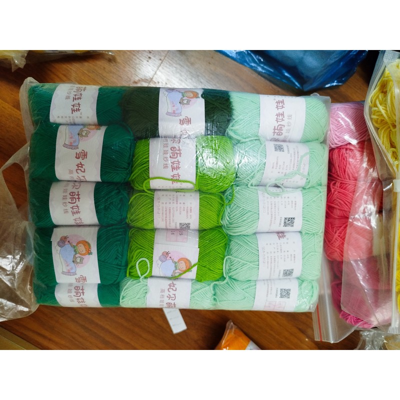 Len baby yarn 40g nhiều màu 145286