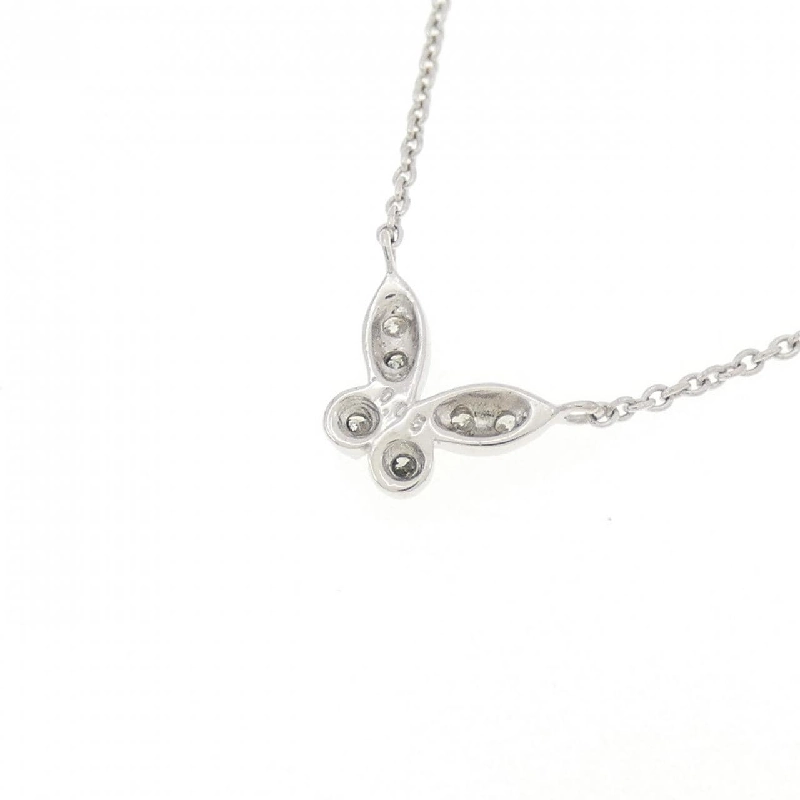 K18WG Dây chuyền kim cương bướm 0.05CT - Hàng hiệu Authentic 867606
