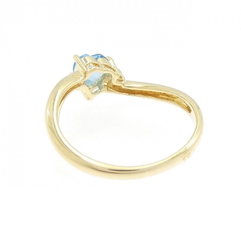Nhẫn hình trái tim Blue Topaz K18YG - Hàng hiệu Chính hãng 849817