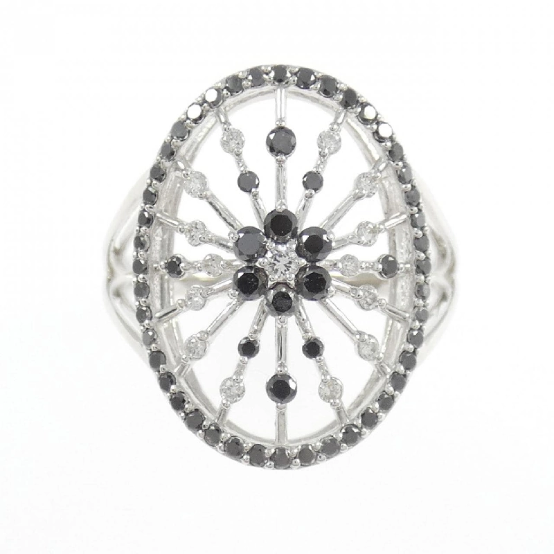 Nhẫn kim cương hoa K18WG 0.56CT - Hàng hiệu Authentic 849089