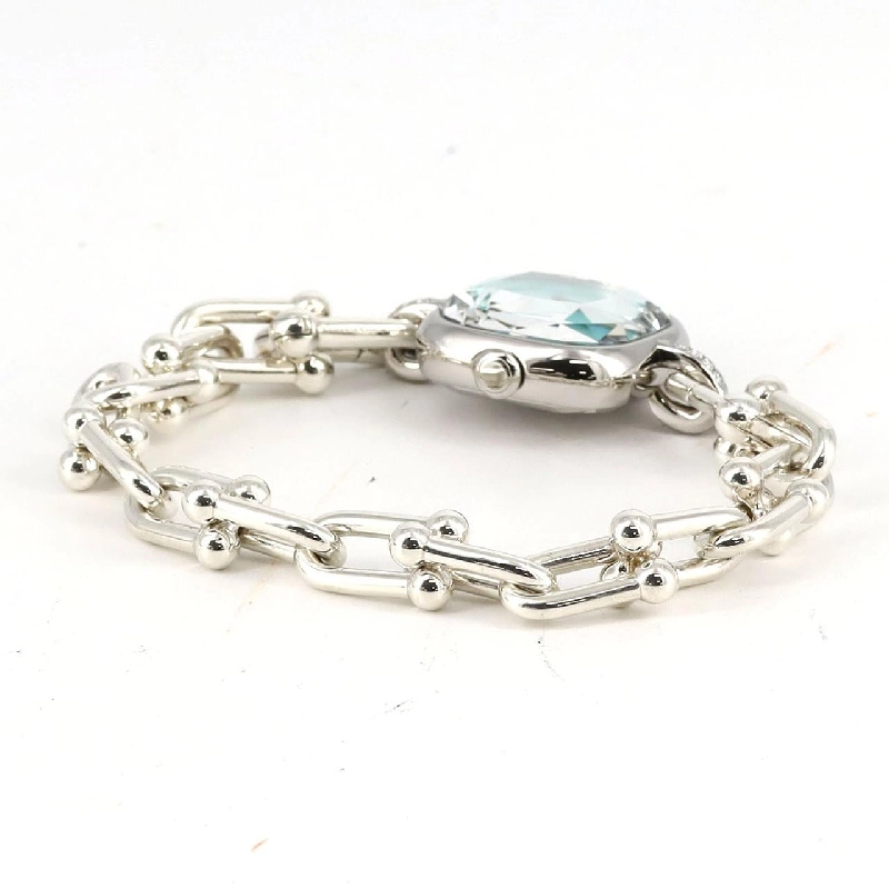 Tiffany Hardware Rug D Bracelet Size L 73331277 SS Quartz - Hàng hiệu Authentic 877469
