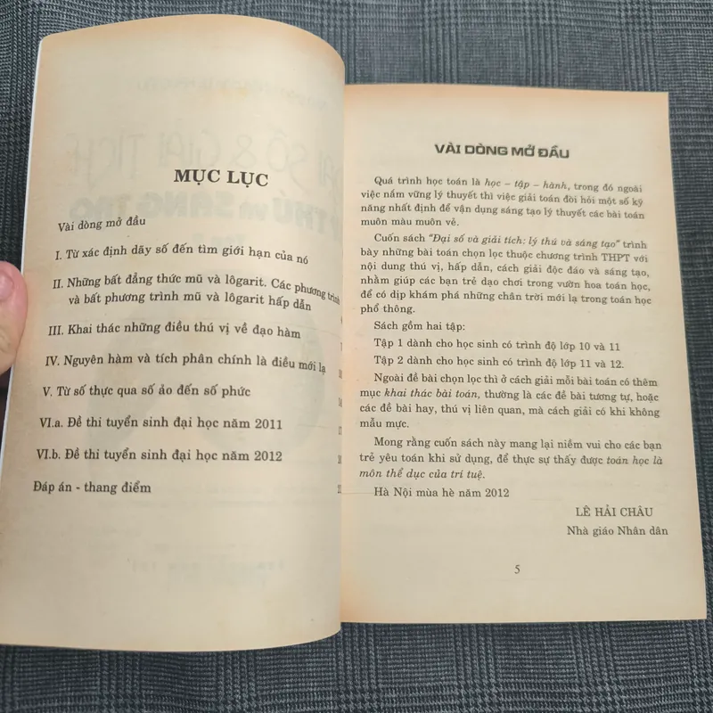 Đại số & Giải tích Lý thú và Sáng tạo (Tập 2)- Nhà giáo Nhân dân Lê Hải Châu - Giá bìa 60k 560918