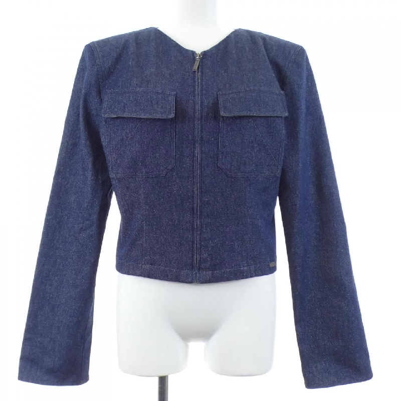 CHANEL IDENTFICATION P14592V08345 00C Áo khoác denim - Hàng hiệu Authentic 808935
