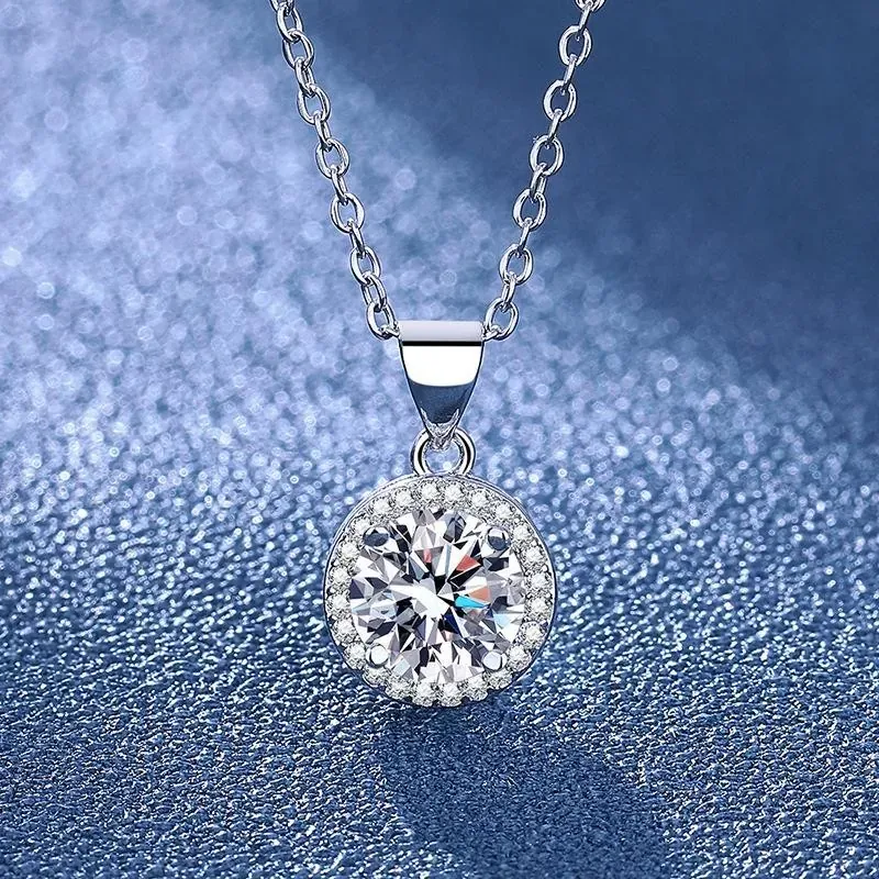 Bộ trang sức đính Moissanite 2ct siêu sáng 593743