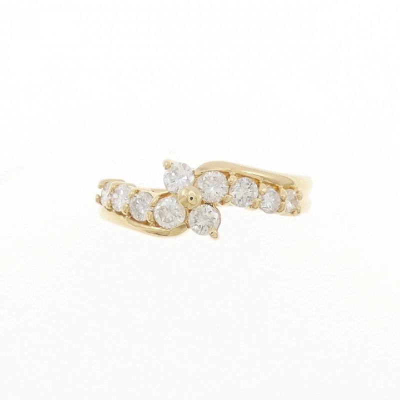 Nhẫn kim cương K18YG 0.593CT 671866