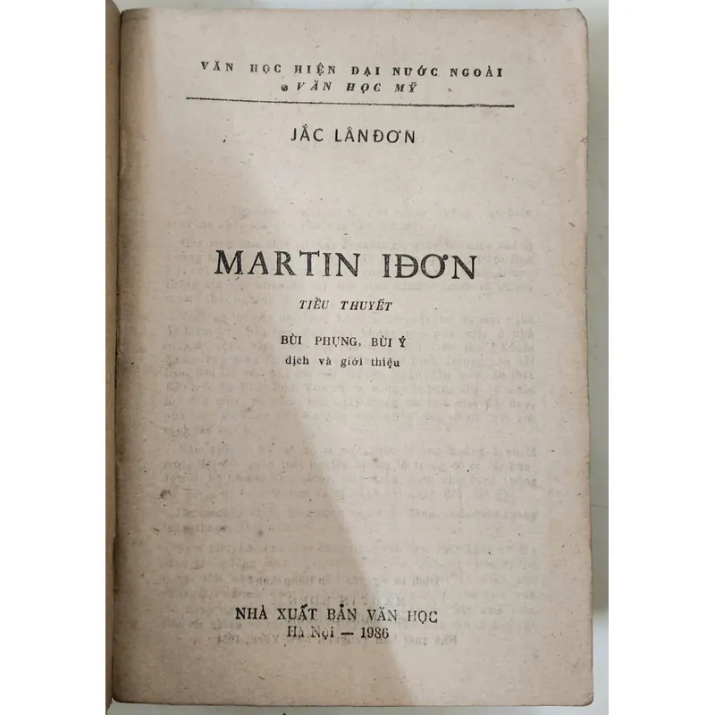 Tiểu thuyết Mỹ MARTIN EDEN (nhà văn Jack London) 717434