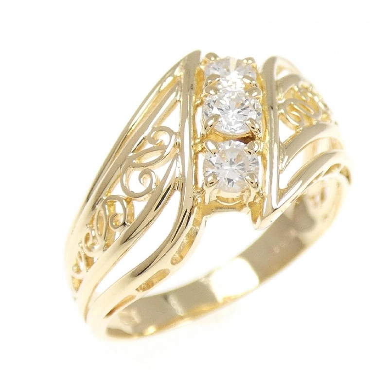 Nhẫn kim cương K18YG 0.30CT 673327