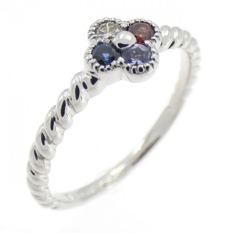 Nhẫn đá màu hoa K18WG 668320