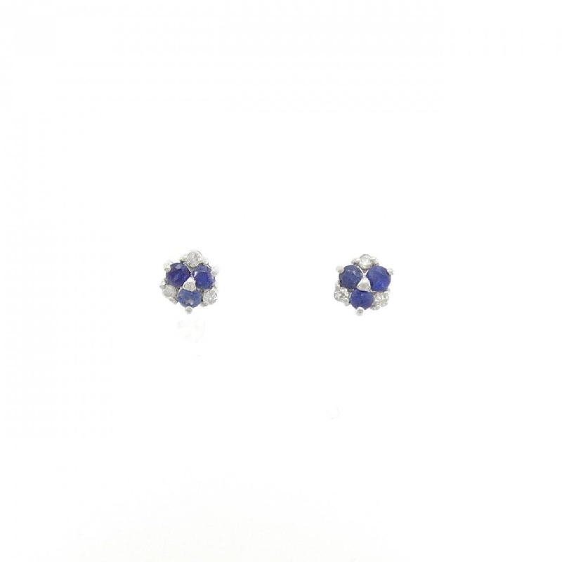 K18WG Sapphire Earrings - Hàng hiệu Authentic 872227