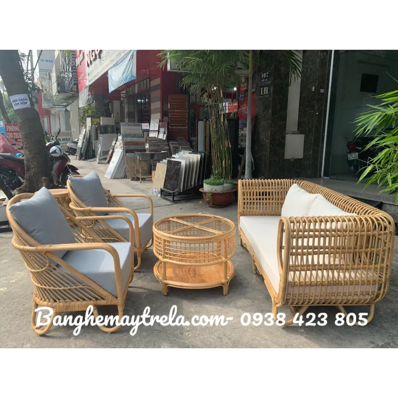 Sofa mây tự nhiên cho phòng khách 728297