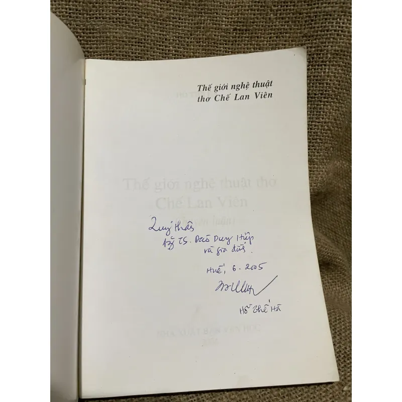 Thế giới nghệ thuật thơ CHẾ Lan Viên -Hồ Thế Hà 934062