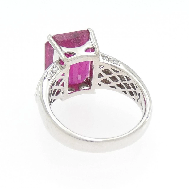 Nhẫn Tourmaline Rubelite K14WG 6.74CT - Hàng hiệu Chính hãng 854654