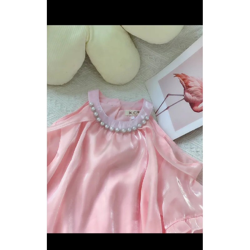 Váy tơ babydoll 2 tầng bèo tiểu thư 15500