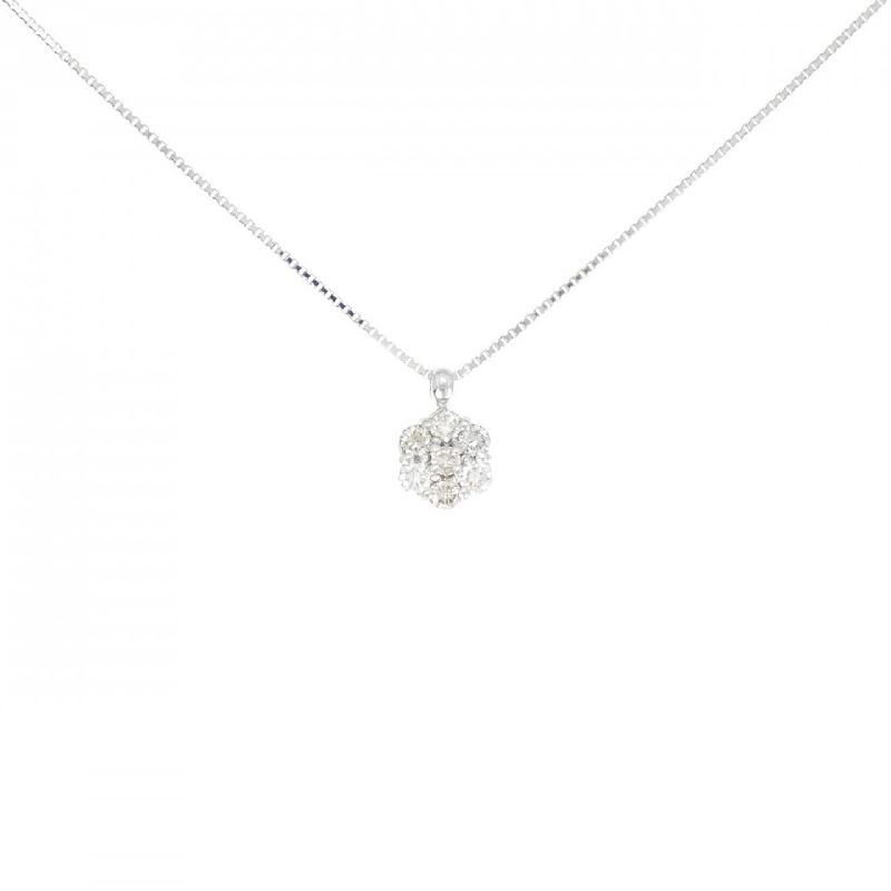 K18WG Hoa Kim Cương Dây Chuyền 0.33CT - Hàng hiệu Chính hãng 861658