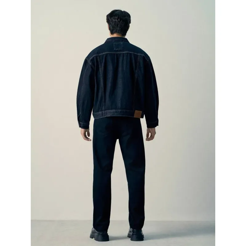 Áo khoác jean icondenim màu đen xanh size S 973464