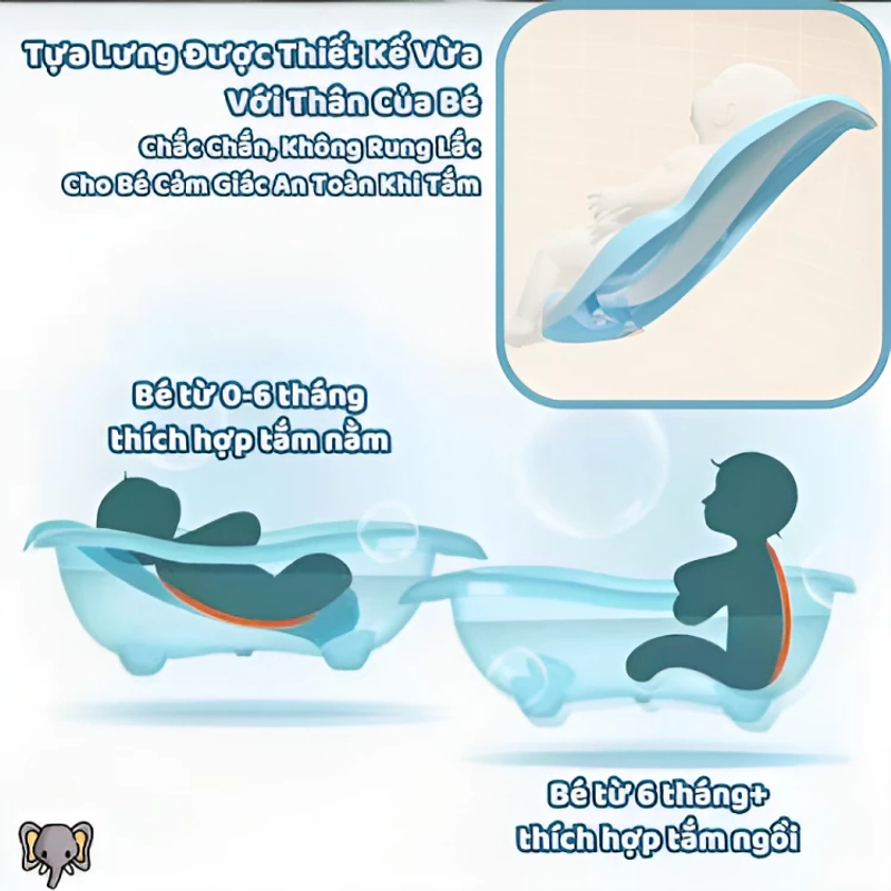 Chậu Tắm Cao Cấp Cho Bé Có Van Thoát Nước, Thau Tắm Cho Bé Sơ Sinh 548352