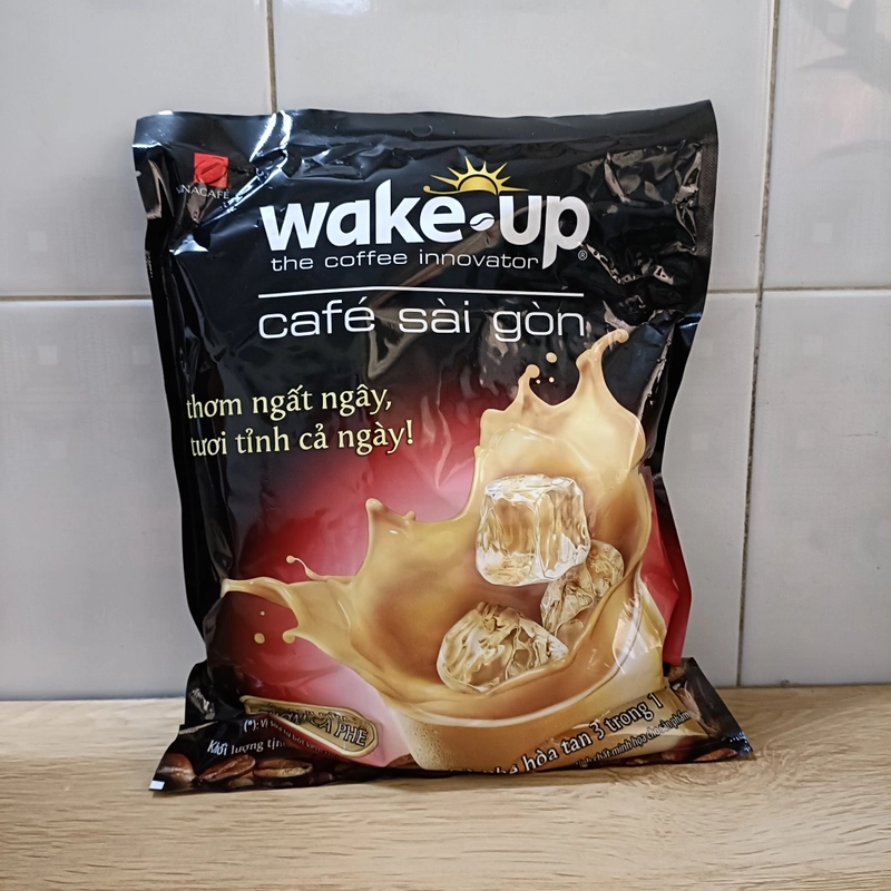 [Combo 2 bịch] Cà phê Wake up Sài Gòn - 456 g (24 gói x 19 g - Gói vuông] 525675
