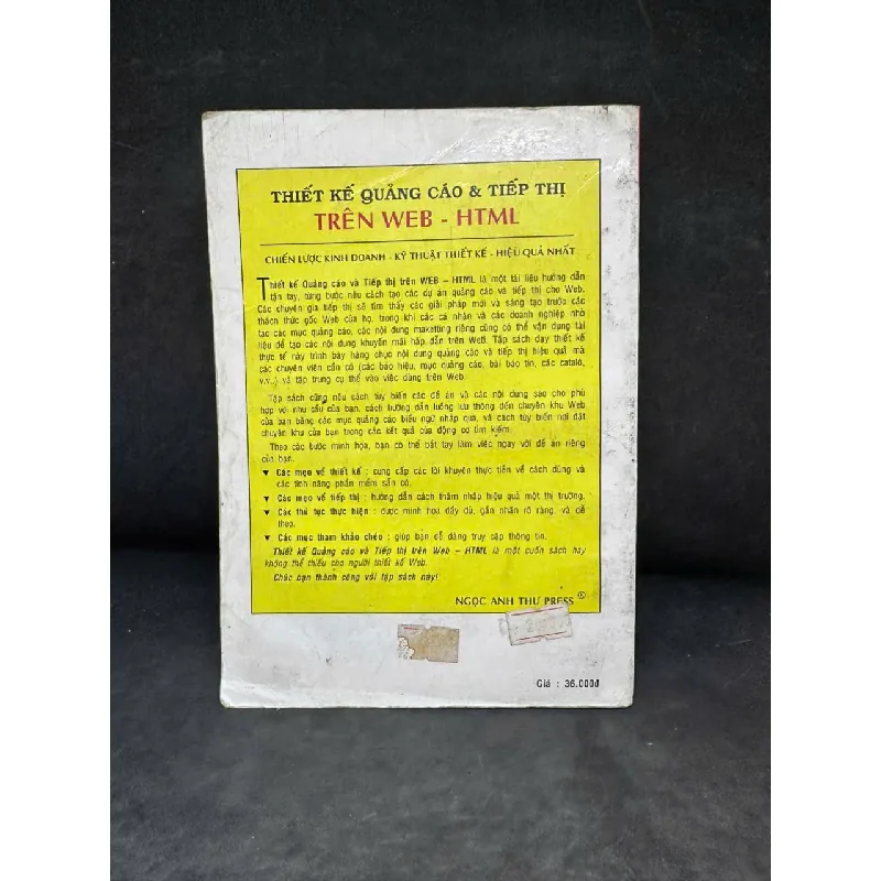 [Phiên Chợ Sách Cũ] Thiết Kế Quảng Cáo & Tiếp Thị Trên Web HTML - Nguyễn Tiến H0606, 2000 689890