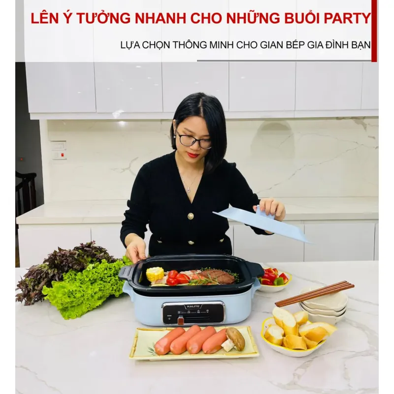 Nồi lẩu nướng đa năng KALITE KL-666 dung tích 4L 796485