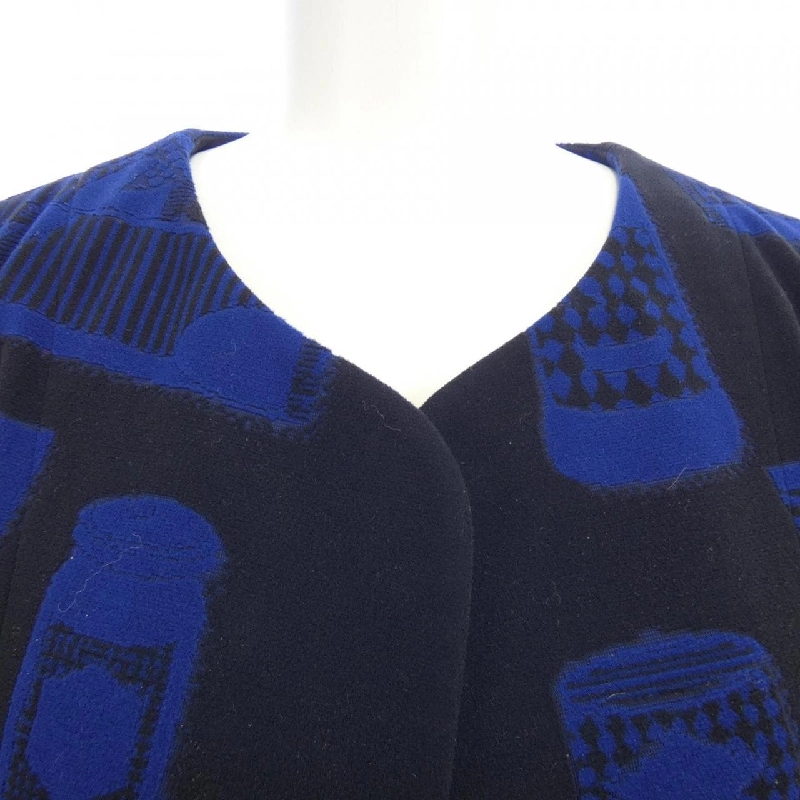 【Mã giảm giá】Áo khoác không cổ PLEATS PLEASE 642443