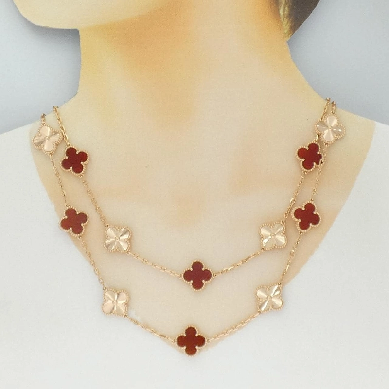 Vòng cổ Van Cleef & Arpels Vintage Alhambra 20 Motif - Hàng hiệu Authentic 842780