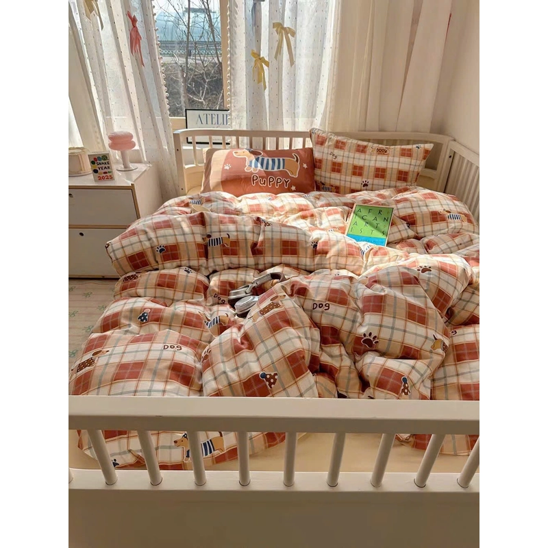 Set 4 món chăn ga gối cotton cloud 469594