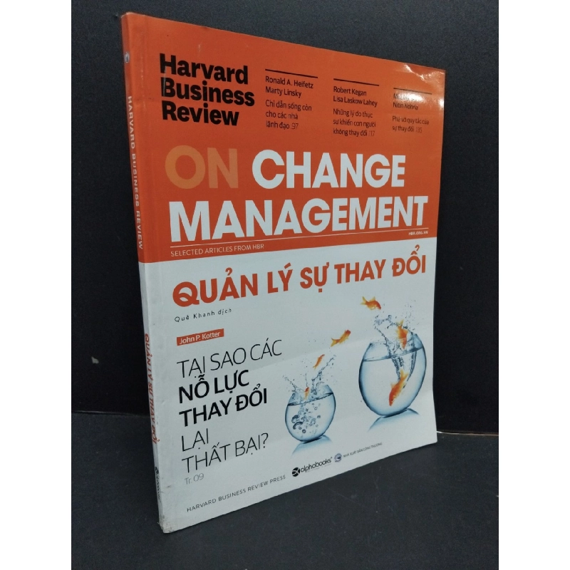 Quản lý sự thay đổi - Harvard Business Review mới 90% bẩn nhẹ 2019 HCM2809 John P. Kotter KỸ NĂNG 917093
