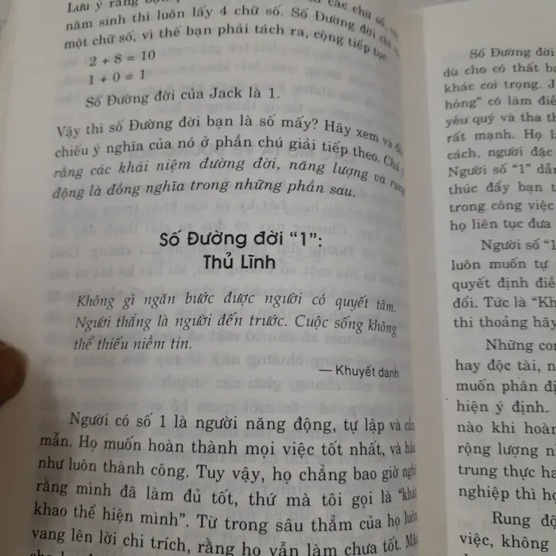 Khám phá Thần số học. CON SỐ VẬN MỆNH CỦA BẠN.Tg. Glynis McCants 779221